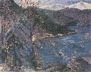 Lovis Corinth Walchensee im Herbst oil painting artist